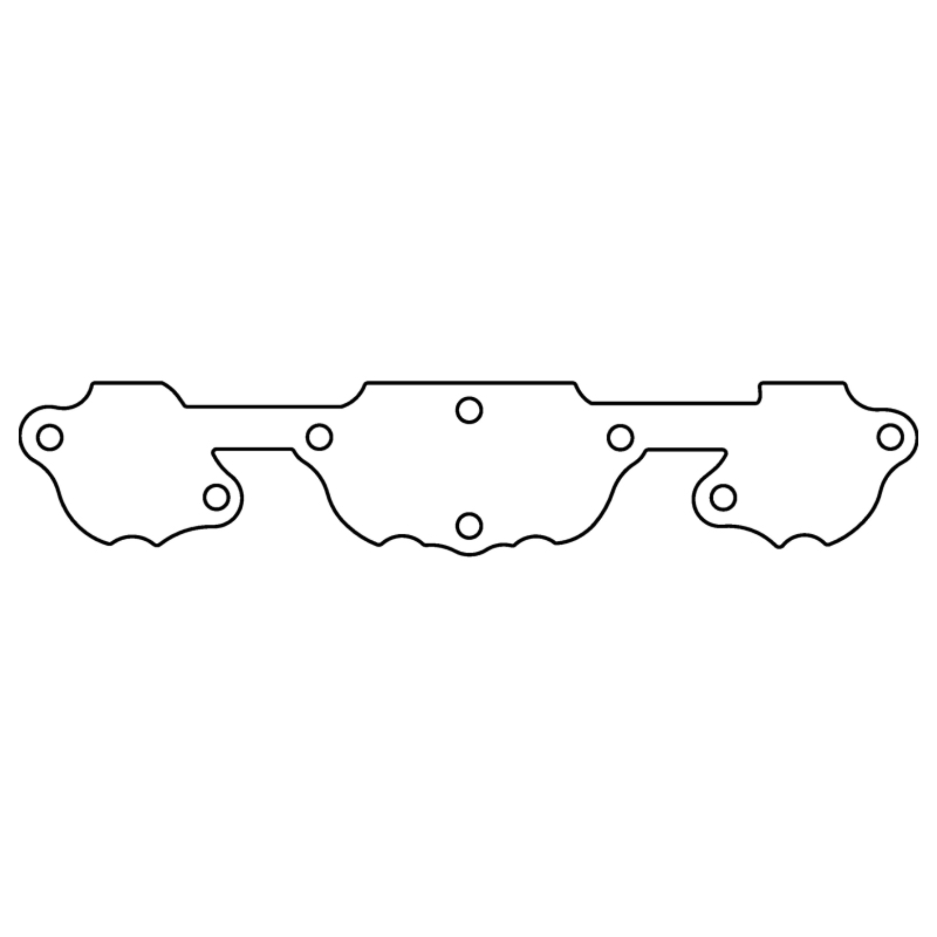 Picture of Cometic GM SB2 Small Block Aluminum/Rubber Exhaust Port Cover Set