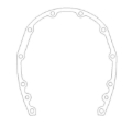 Picture of Cometic Chevrolet Gen-1 Small Block V8 .031in Fiber Timing Cover Gasket