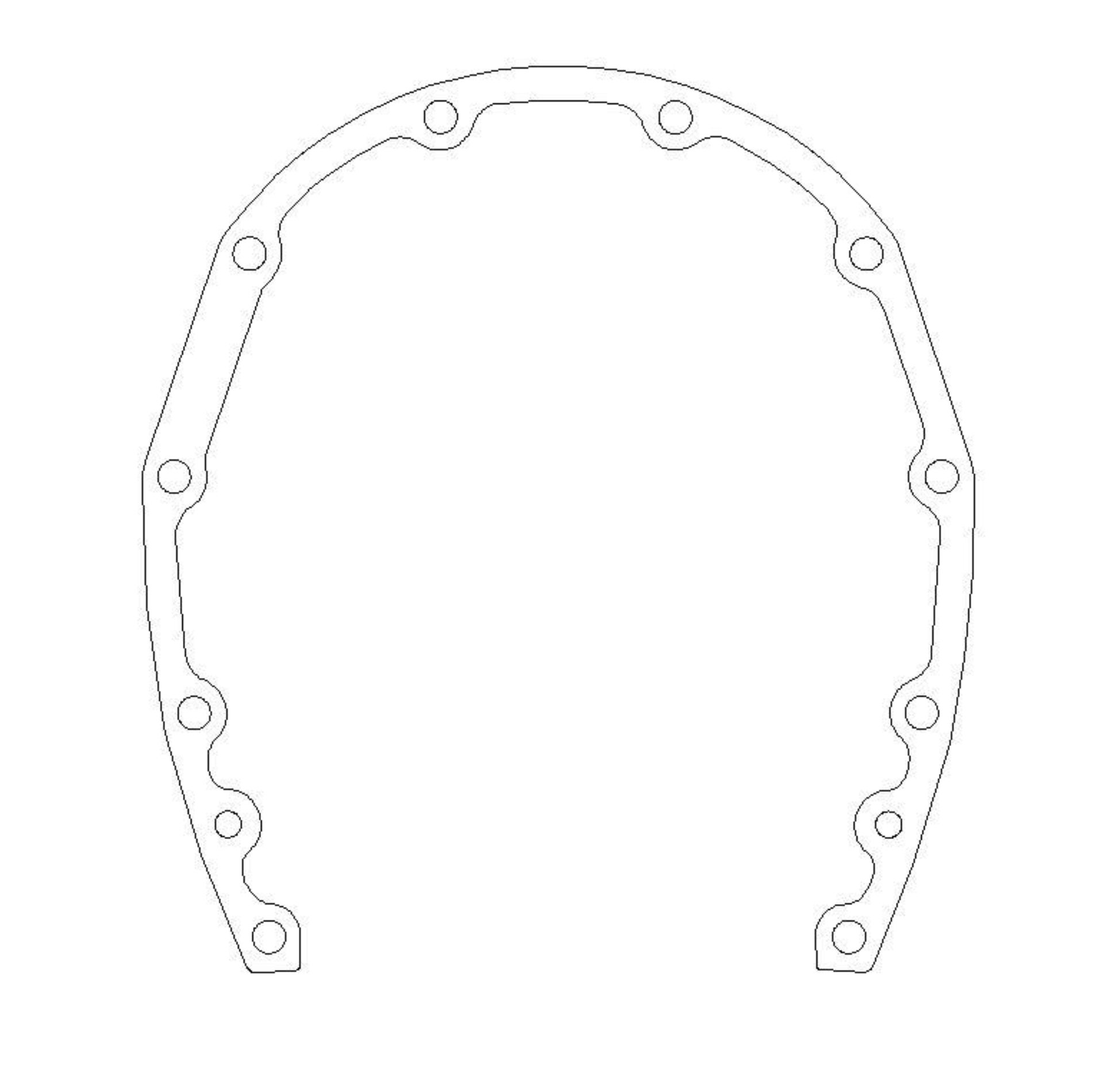 Picture of Cometic Chevrolet Gen-1 Small Block V8 .031in Fiber Timing Cover Gasket