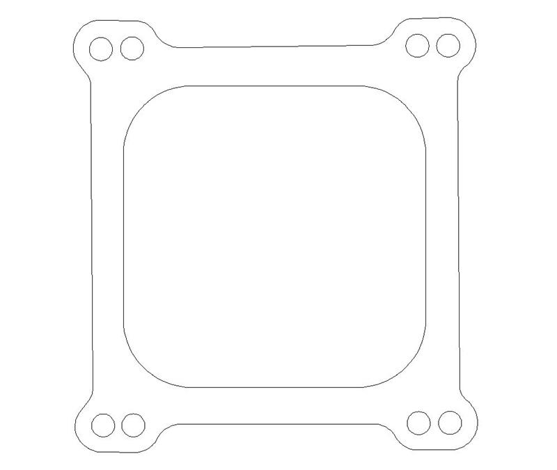 Picture of Cometic Holley 4 Barrel 4150 Style .047in Fiber Carburetor Gasket - 4.500in x4.500in - Open Plenum
