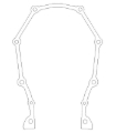 Picture of Cometic Chrysler B/RB .018in AFM Timing Cover Gasket