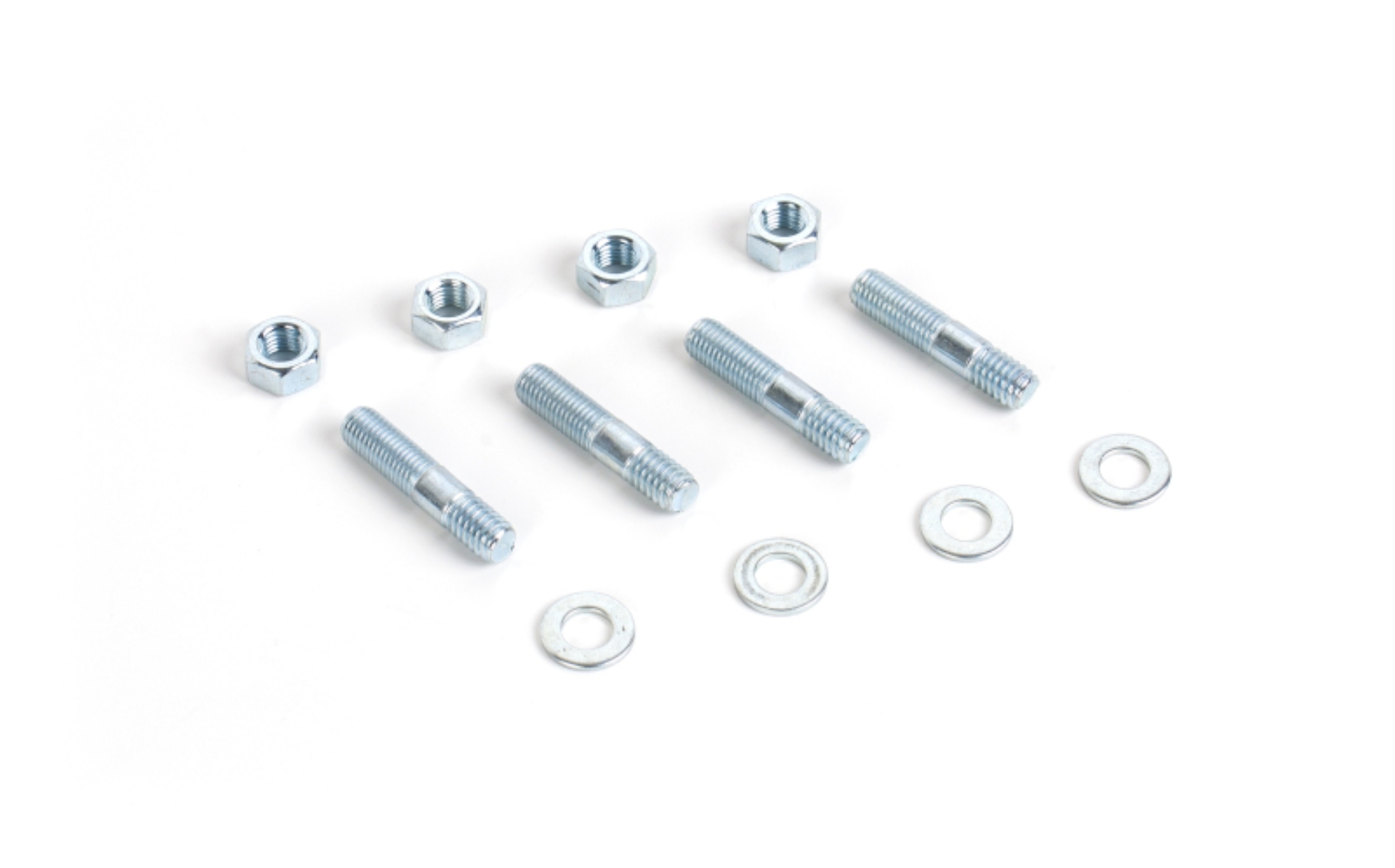 Picture of Cometic Carburetor Studs 1 1/2in Zinc Plated - Set of 4 With Washers and Nuts