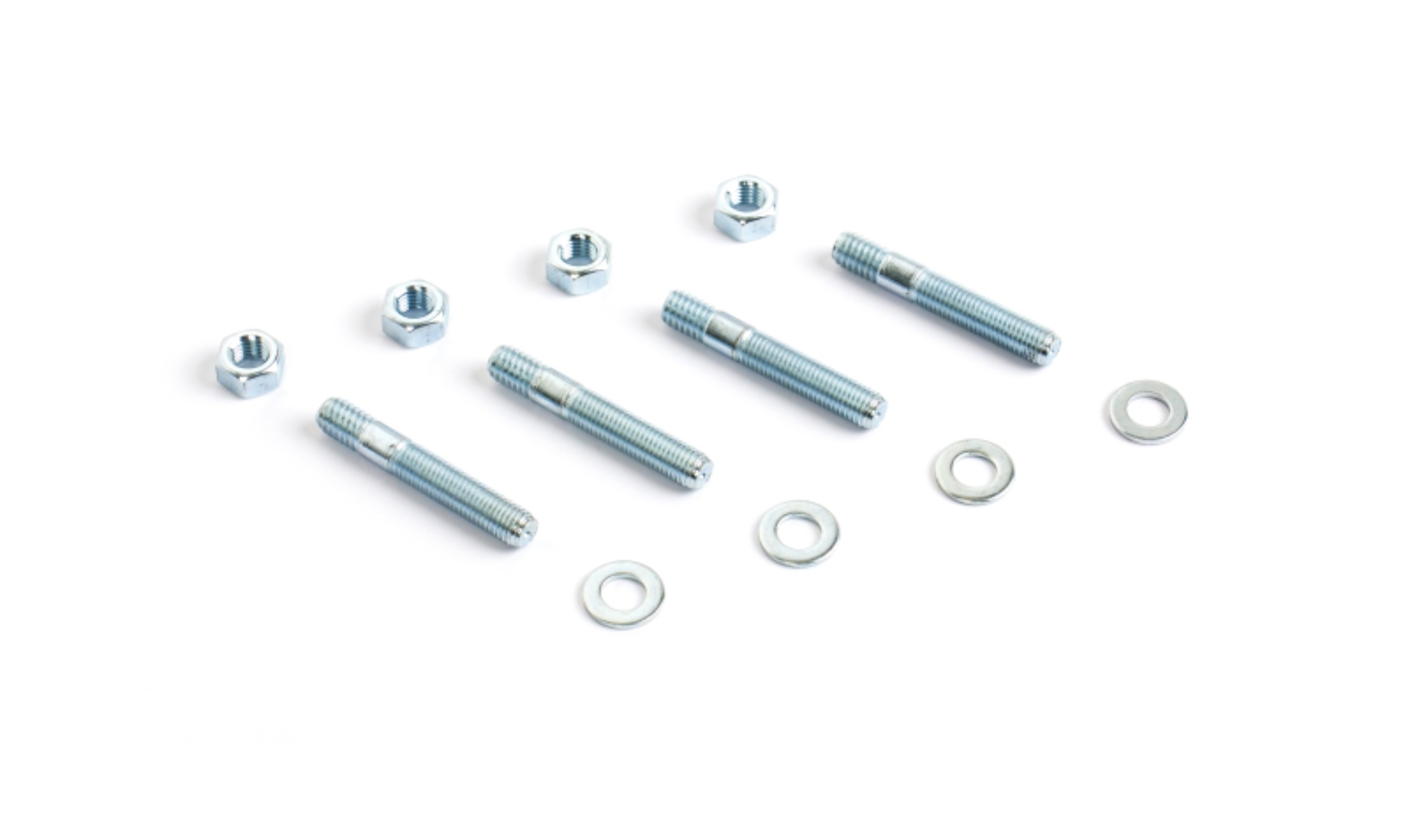 Picture of Cometic Carburetor Studs 2in Zinc Plated - Set of 4 With Washers and Nuts