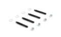 Picture of Cometic Carburetor Studs 2in Black Oxide Finish - With Bullet Tip