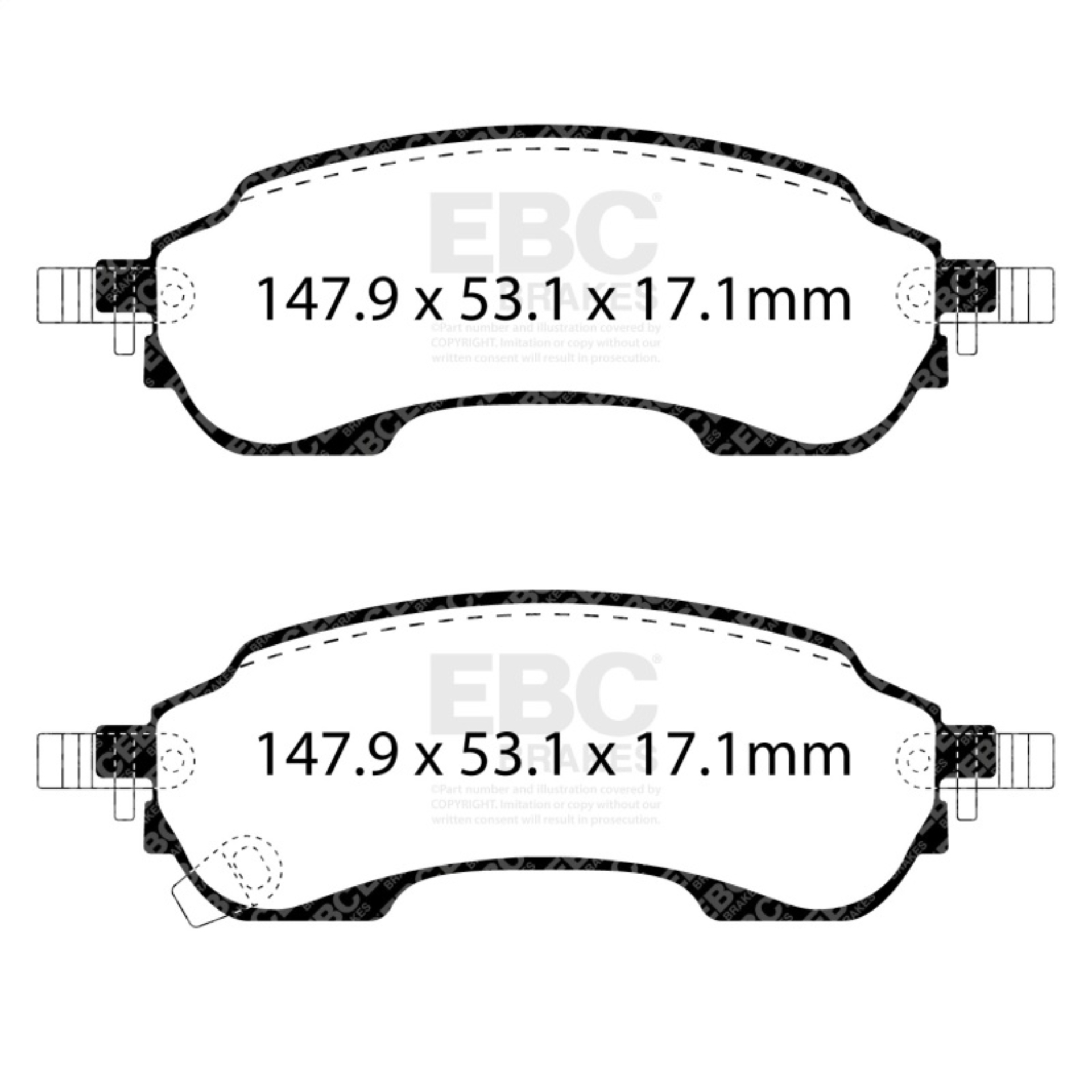 Picture of EBC 2023+ Ford Bronco 2.7TT Greenstuff Rear Brake Pads