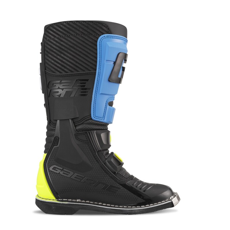 Picture of Gaerne GXJ Boot Black/Blue/Fluorescent Yellow Size - Youth 5.5