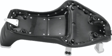 Picture of Mustang 08-21 HD Electra Glide,Rd Glide,Rd King,Str Glide Driver Backrest - Black w/ Grey Stitching