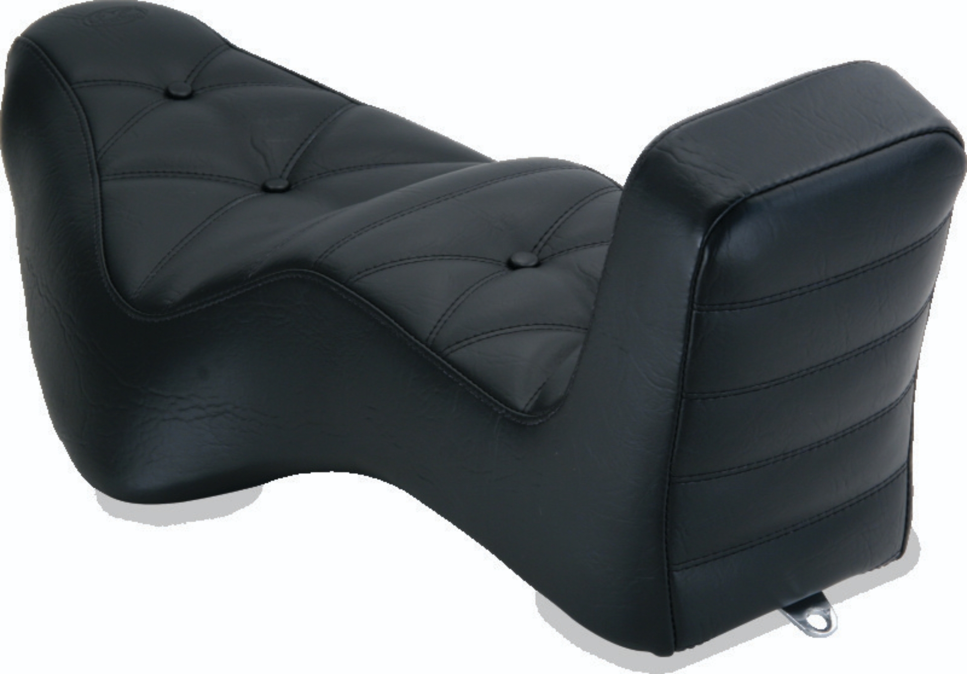 Picture of Mustang 08-21 HD Electra Glide,Rd Glide,Rd King,Str Glide Driver Backrest - Black w/ Red Stitching