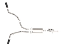 Picture of aFe Gemini XV 3in 304 SS Cat-Back Exhaust w/ Cutout 09-18 GM Trucks 4.3L/4.8L/5.3L w/ Black Tips