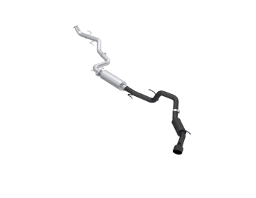 Picture of MBRP 2024 Toyota Tacoma 2.4L (Excl Leaf Spring) 3in Cat-Back Single Exit Blk-Coated Aluminized Steel