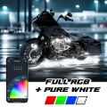 Picture of XK Glow XKmax RGBW 8pc Addressable Motorcycle Underglow Light Kit