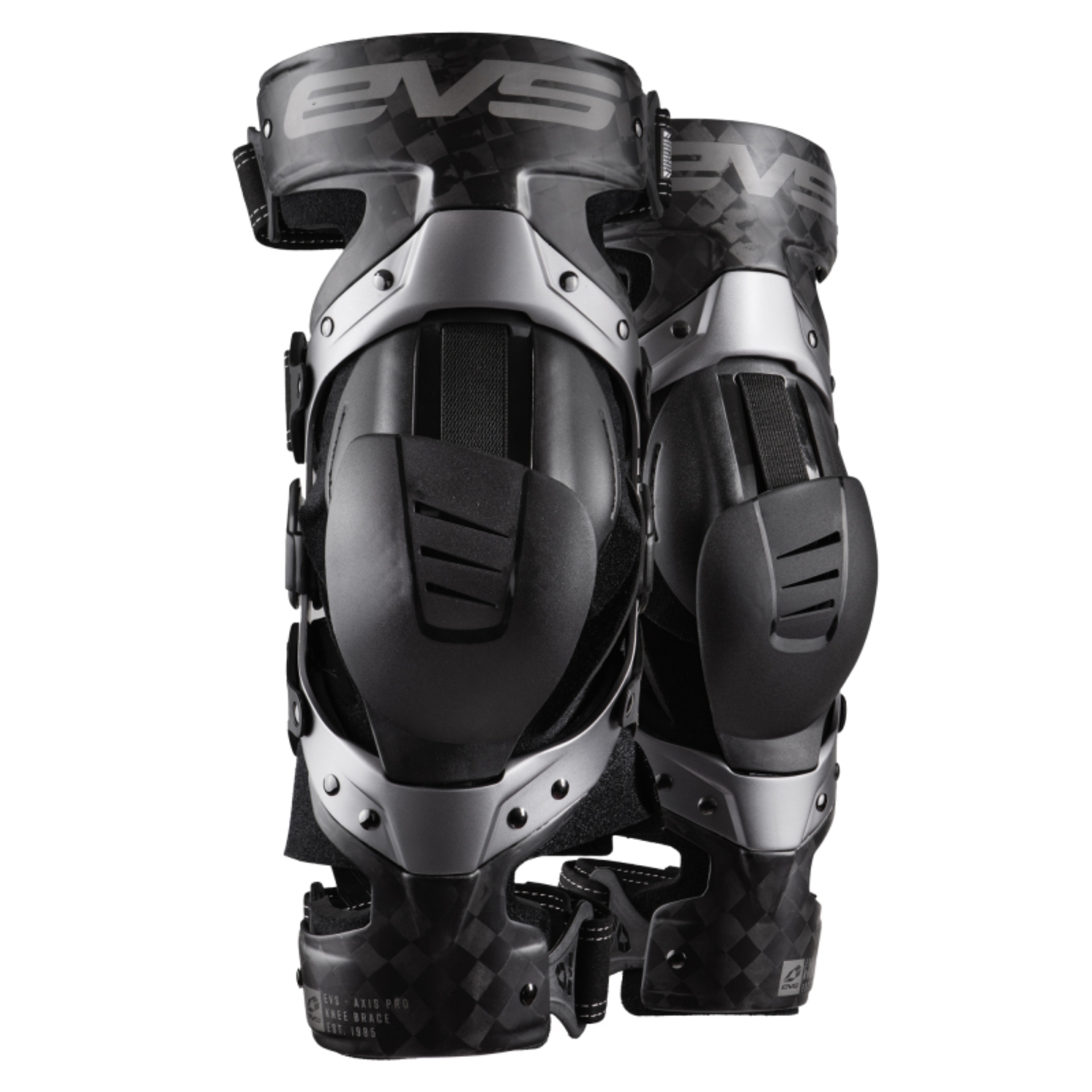 Picture of EVS Axis Pro Knee Brace Pair Black/Grey - XL