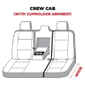 Picture of Covercraft 19-24 Dodge Ram 1500 Crew Classic Logo SeatSaver Second Row Seat Covers