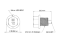 Picture of aFe POWER Magnetic Drain Plug M12 x 1.25 - Universal