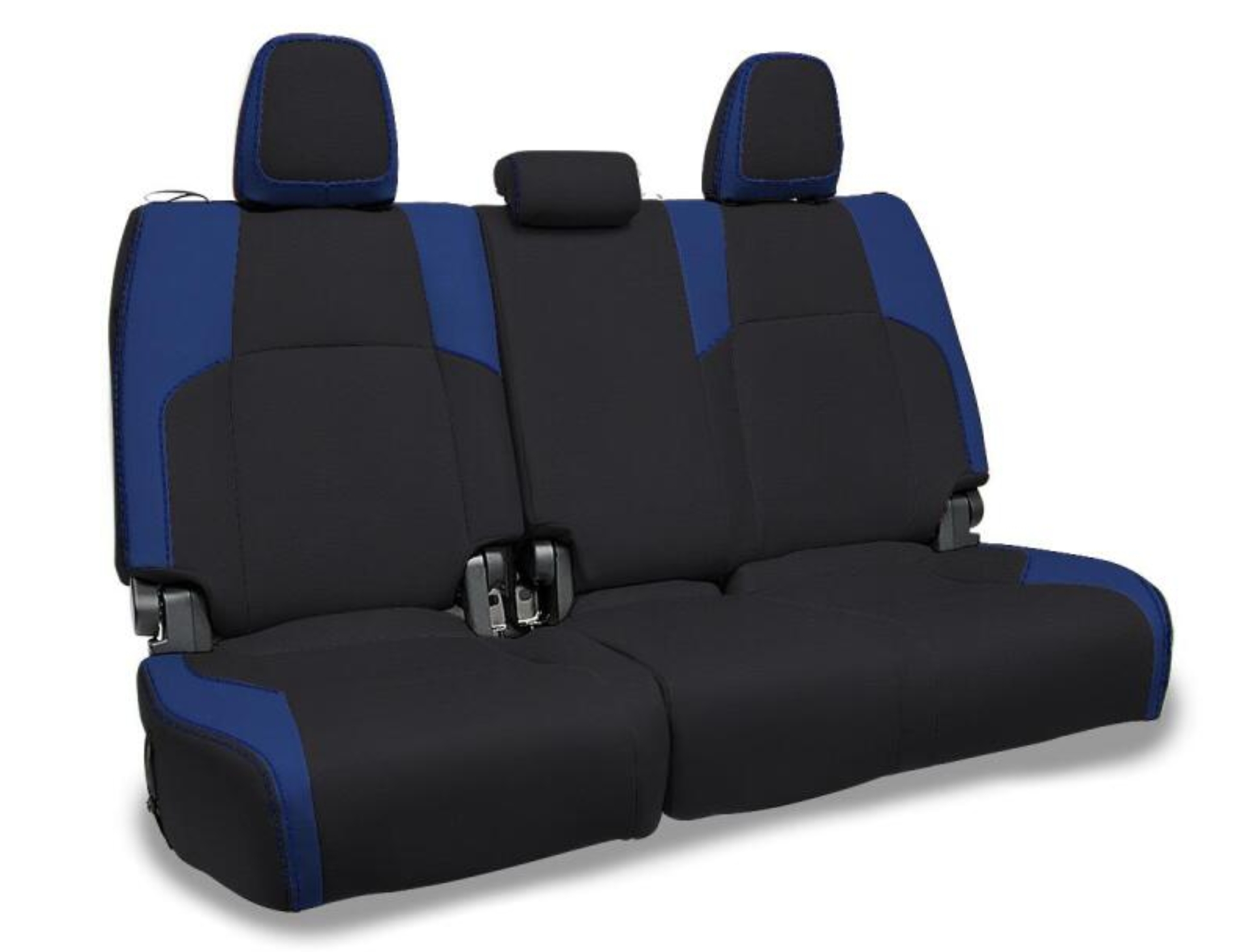 Picture of PRP 2024 Toyota Tacoma Rear Bench Covers - Black and Blue