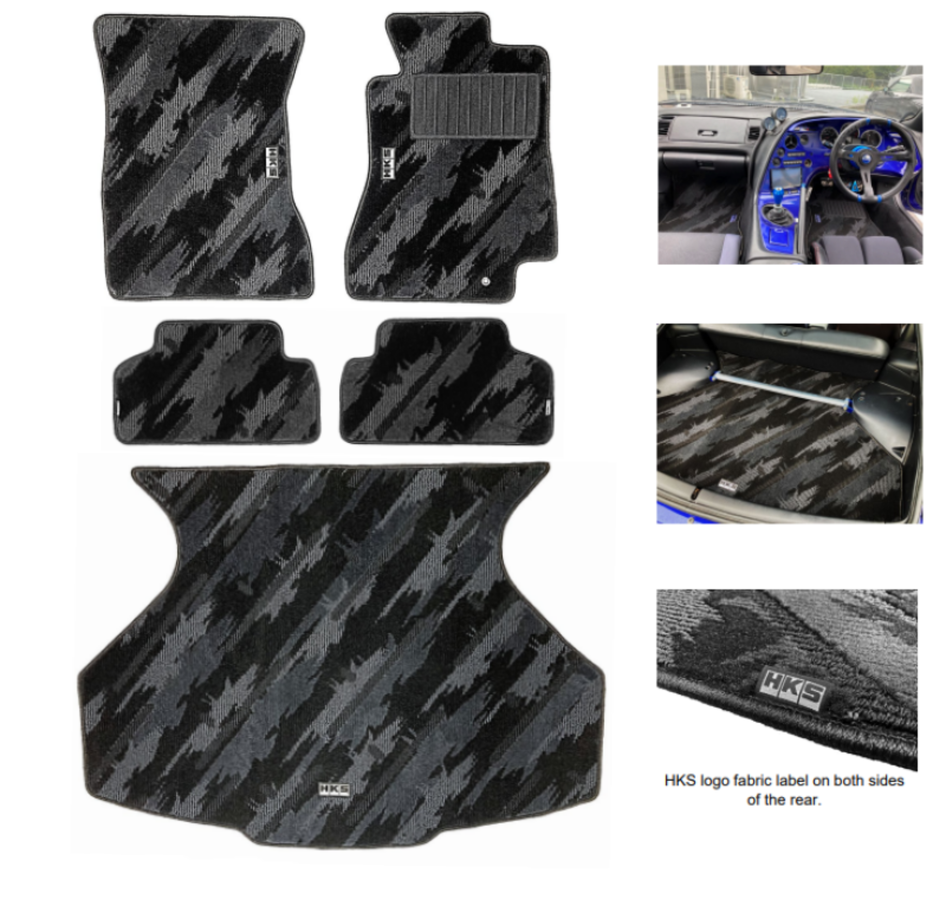 Picture of HKS FLOOR MATS JZA80 FULL SET OCT RHD