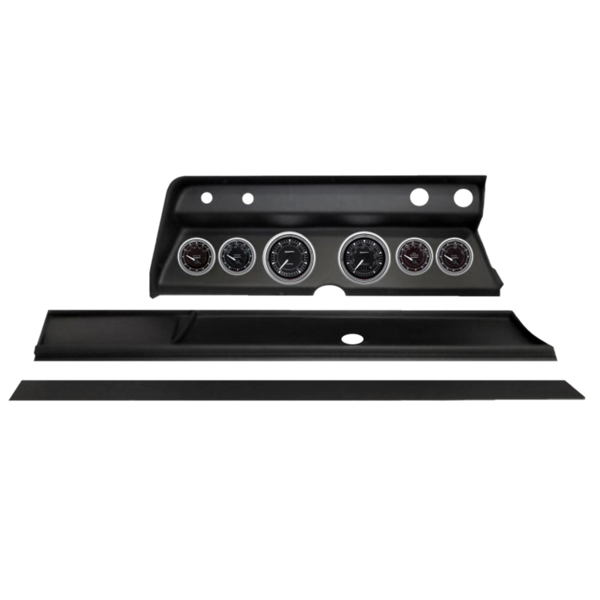 Picture of Autometer Chrono Chrome Direct Fit Dash Kit 1966 Chevy Chevelle (2 x 3-3/8in. / 4 x 2-1/16in.)