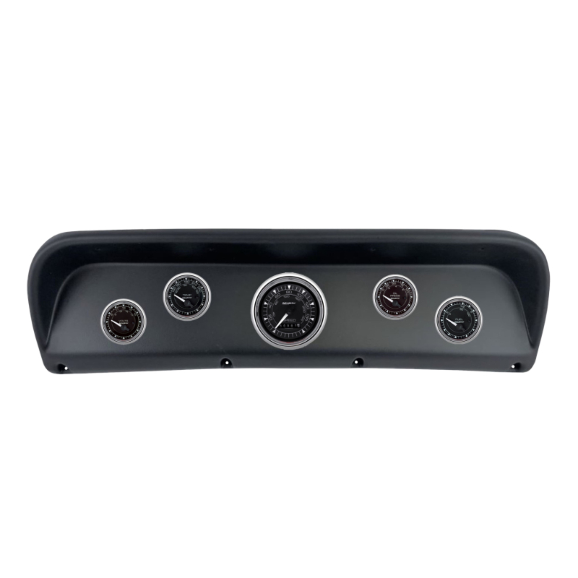 Picture of Autometer Chrono Chrome Direct Fit Dash Kit 67-72 Ford F100 (1 x 3-3/8in. / 4 x 2-1/16in.)