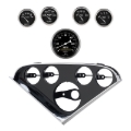 Picture of Autometer Old Tyme Black Direct Fit Dash Kit 55-56 Chevrolet (1 x 3-3/8in. / 4 x 2-1/16in.)