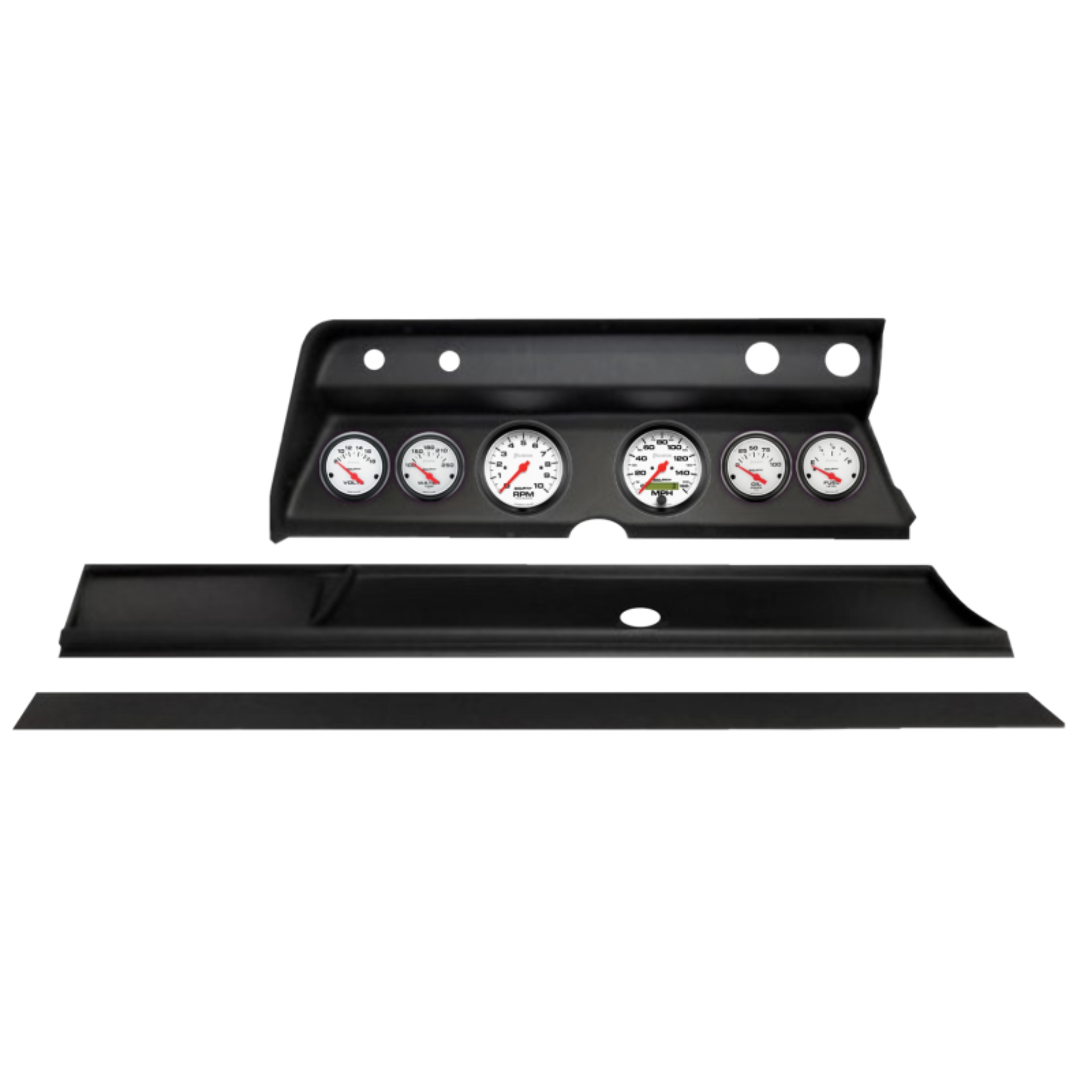 Picture of Autometer Phantom Direct Fit Dash Kit 1967 Chevy Chevelle (2 x 3-3/8in. / 4 x 2-1/16in.)