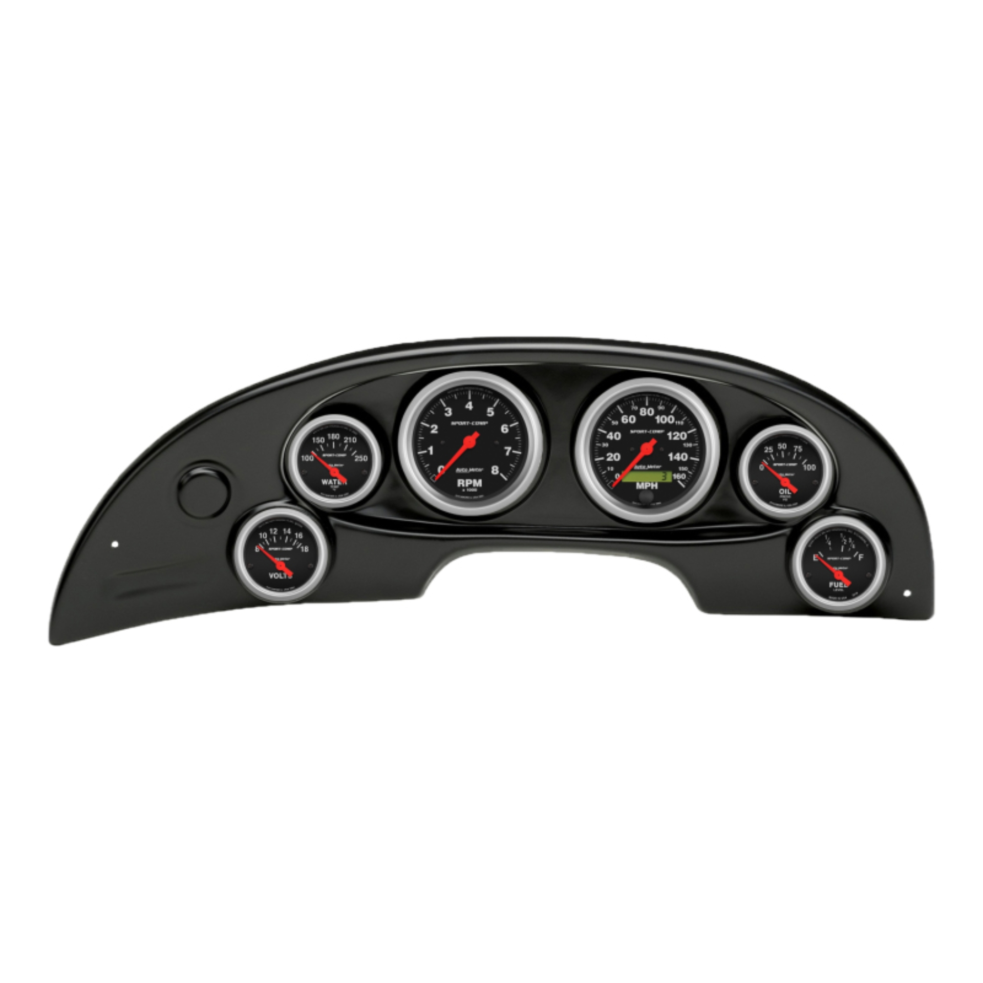 Picture of Autometer Sport-Comp Direct Fit Dash Kit 94-04 Ford Mustang (2 x 3-3/8in. / 4 x 2-1/16in.)