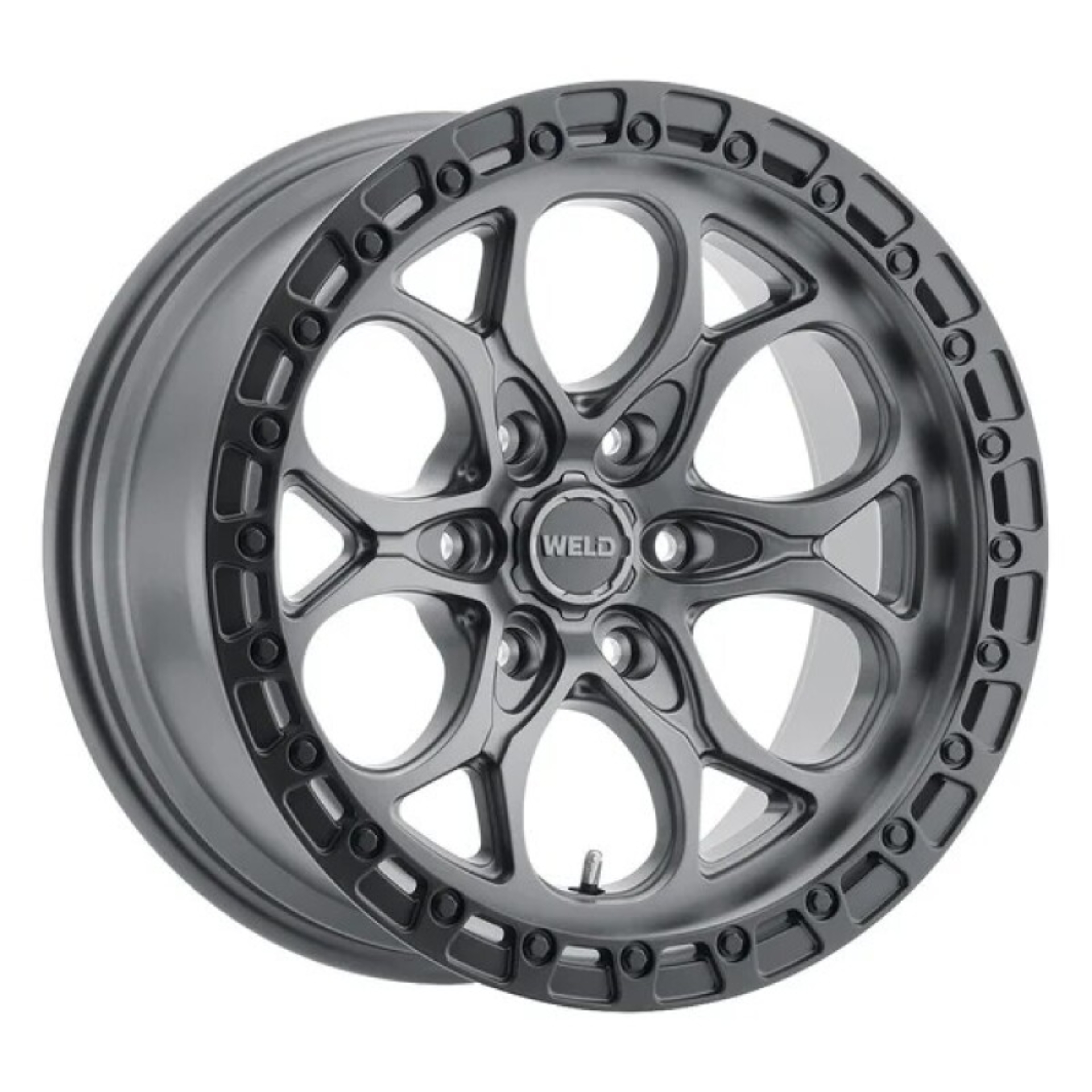 Picture of Weld 17x9 Ledge 6 6x139.7 ET-12 BS 4.50 Satin GUN / Satin BLK Ring 106.1