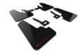 Picture of Rally Armor 19-25 Dodge Ram 1500 Rebel Black UR Mud Flap w/Red Logo