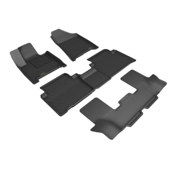 Picture of 3D MAXpider 24-25 Hyundai Santa Fe Hybrid Kagu Floor Mat - Black