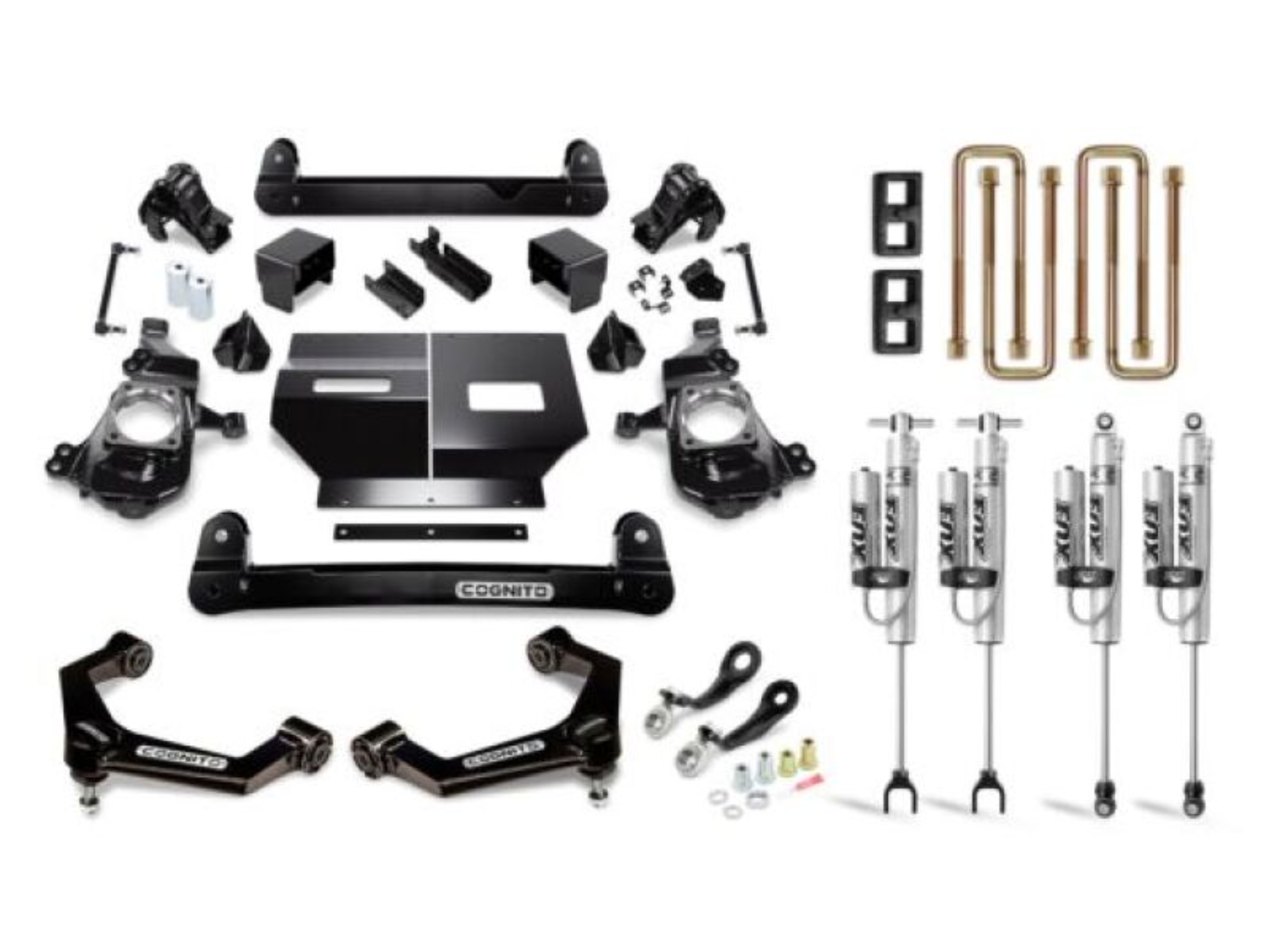 Picture of Cognito 20-24 Chevy/GMC Silv/Sierra 2500/3500 HD 2WD/4WD 4in Perf Lift Kit w/ Fox PSRR 2.0 Shocks