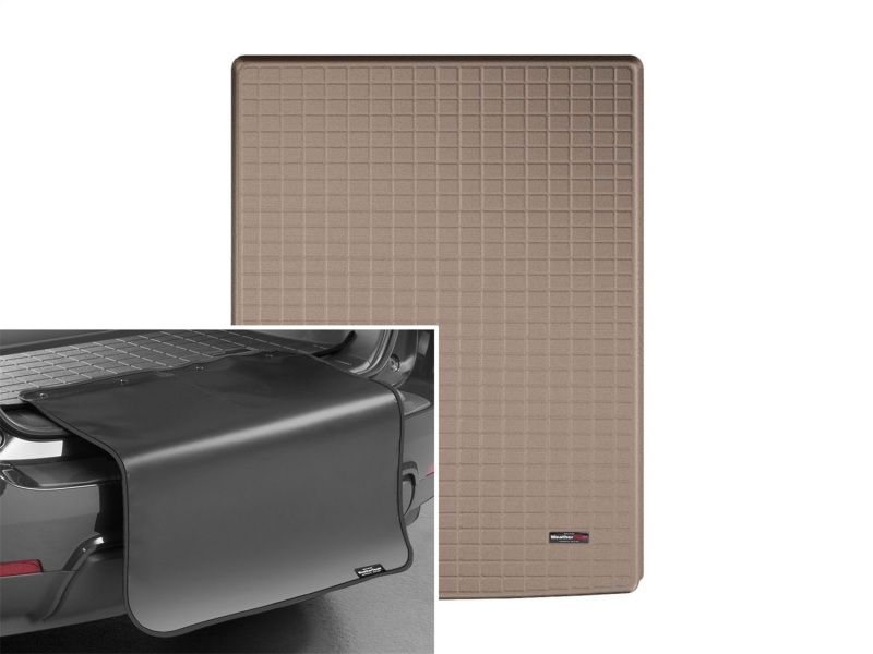 Picture of WeatherTech 15+ Cadillac Escalade ESV Cargo Liner w/ Bumper Protector - Tan