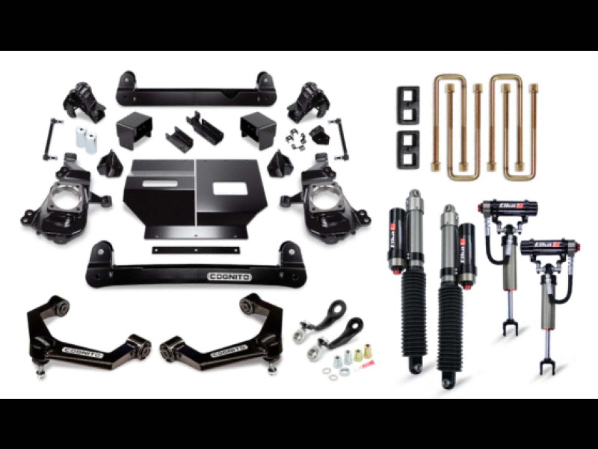 Picture of Cognito 20-24 Chevy/GMC Silv/Sierra 2500/3500 HD 2WD/4WD 4in Elite Lift Kit w/ Elka 2.5 RR Shocks