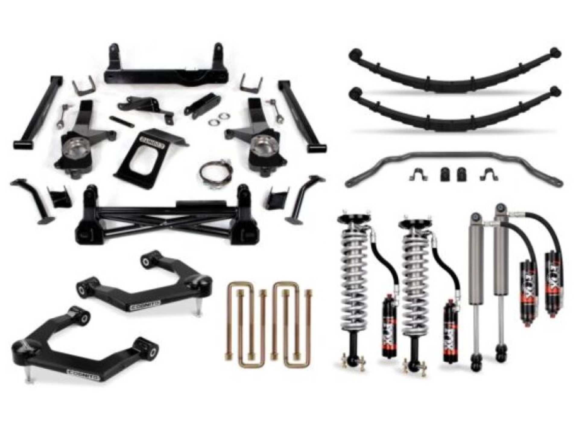 Picture of Cognito 19-24 Chevy/GMC Silv/Sierra 1500 2WD/4WD 8in Elite Lift Kit w/ Fox 2.5 Elite Perf Series