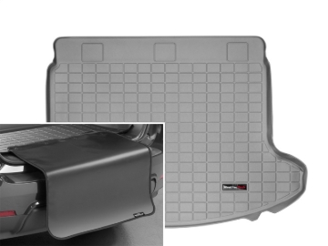 Picture of WeatherTech 14-15 Nissan Rogue Select Cargo Liner w/ Bumper Protector - Grey