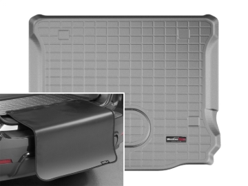 Picture of WeatherTech 15-16 Jeep Wrangler Unlimited Cargo Liner w/ Bumper Protector - Grey