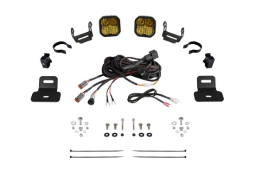 Picture of Diode Dynamics 17-24 Can-Am Maverick X3 SS3 Stage Series Ditch Light Kit - Pro Yellow Combo