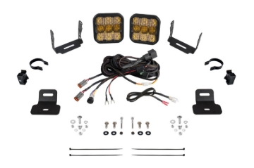 Picture of Diode Dynamics 17-24 Can-Am Maverick X3 SS5 Stage Series Ditch Light Kit - Pro Yellow Combo