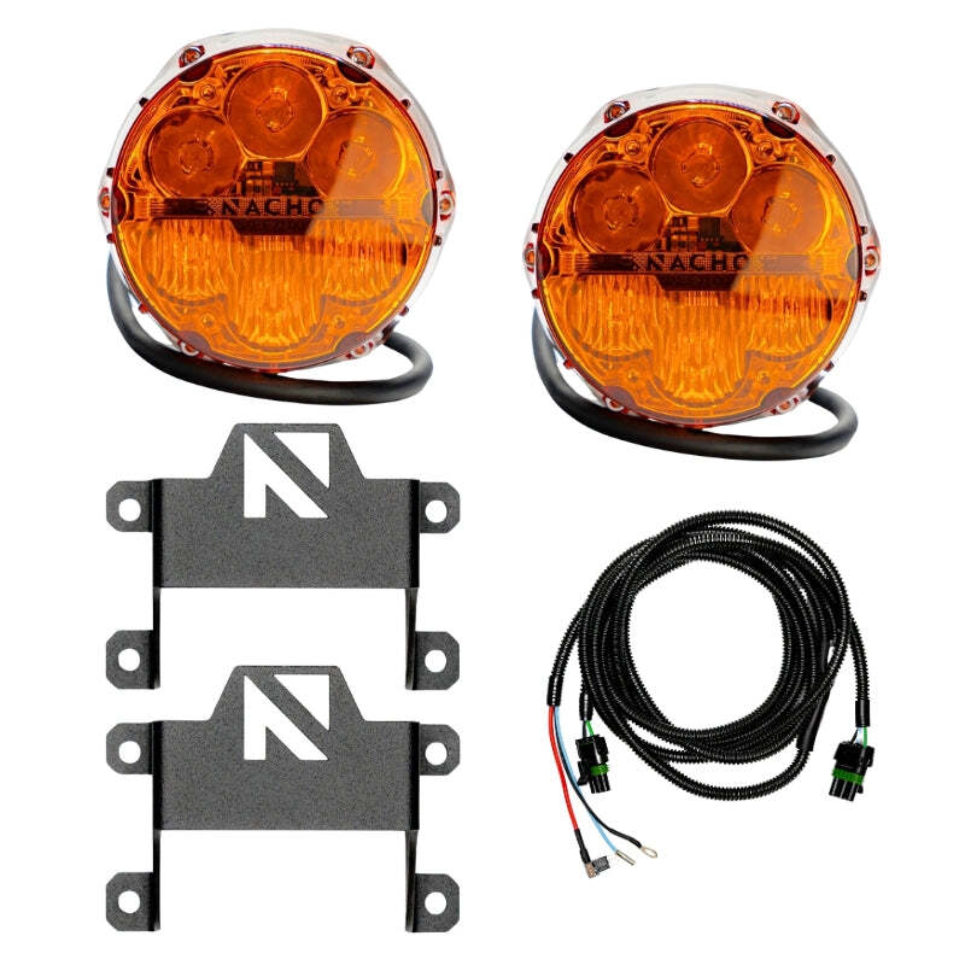 Picture of Nacho Lighting Ford Bronco Nacho SAE Only Plug N Play Fog Light Kit - Amber