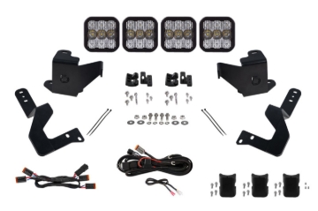Picture of Diode Dynamics 2024 Toyota Tacoma SS5 Grille CrossLink Lightbar Kit - Pro White Combo