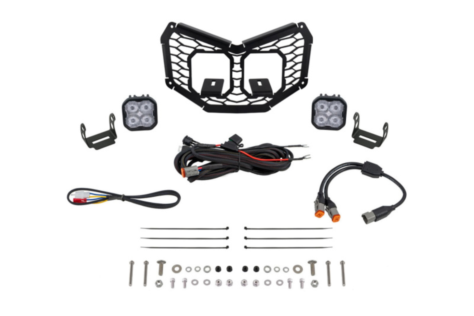 Picture of Diode Dynamics 17-24 Can-Am Maverick X3 Stage Series LED Grille Kit - Pro White Fog