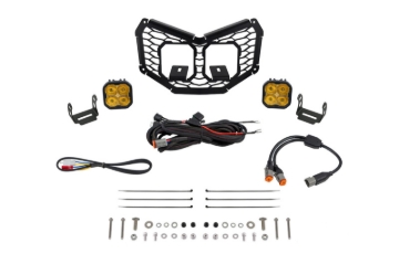 Picture of Diode Dynamics 17-24 Can-Am Maverick X3 Stage Series LED Grille Kit - Sport Yellow Fog