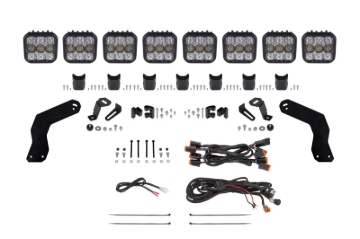 Picture of Diode Dynamics 17-24 Can-Am Maverick X3 SS5 Sport CrossLink Roof Lightbar Kit - White Combo
