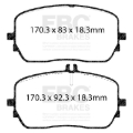 Picture of EBC 2020+ Mercedes-Benz GLE450 (W167) 3.0T/Electric Front Yellowstuff Brake Pads