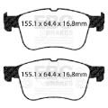 Picture of EBC 22-23 Ford Maverick 2.0T 2WD Front Extra Duty Brake Pads