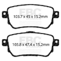 Picture of EBC 2018+ Nissan Leaf Electric (w/283mm Front Rotors) Rear Ultimax Brake Pads