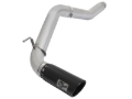 Picture of aFe Atlas Exhaust 5in DPF-Back Al Steel 2016 Nissan Titan XD V8-5.0L Black Tip