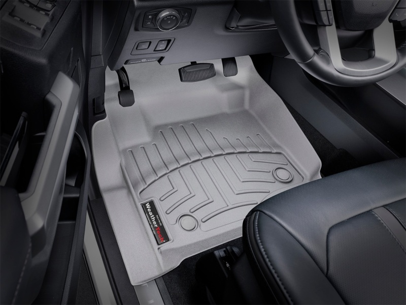 Picture of WeatherTech 2017 Ford Super Duty (Super Cab / Crew Cab) Front FloorLiners - Grey