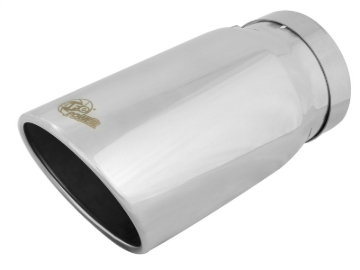 Picture of aFe Universal Bolt On Exhaust Tip Polished 5in Inlet x 6in Outlet x 12in Long