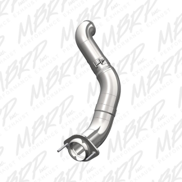 Picture of MBRP 11-14 Ford 6.7L Powerstroke 4in Turbo Down-Pipe T409 Aluminized