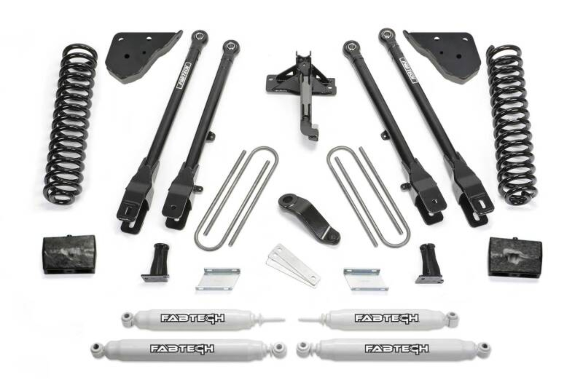 Picture of Fabtech 23-24 Ford F450/F550 4WD 6in 4 Link Lift Kit w/ Performance Shocks