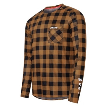 Picture of USWE Flannel Long Sleeve Lightweight Off-Road Jersey Bronze - Medium